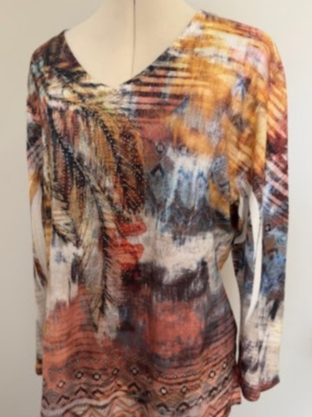 Jess & Jane Women's Top Petite Size PL  Long Sleeve